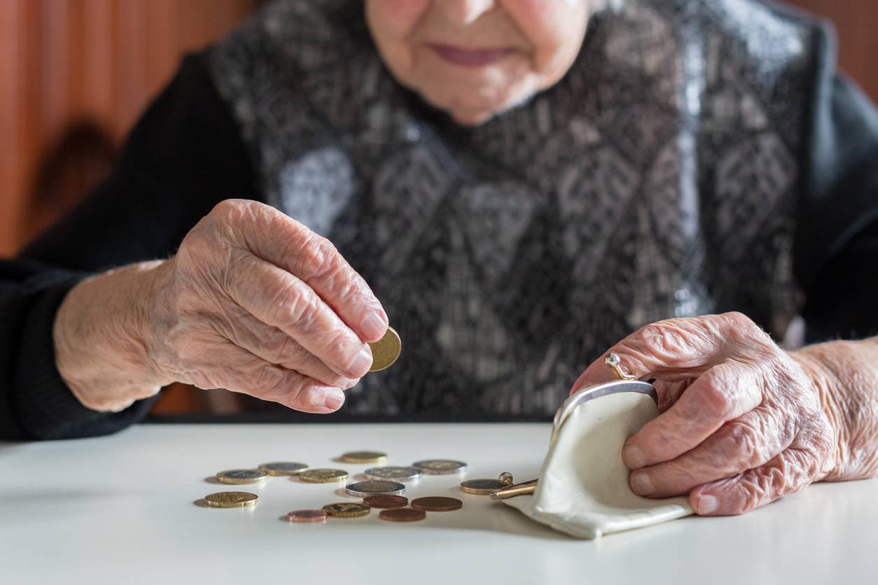 De flesta fattiga pensionärer är kvinnor.