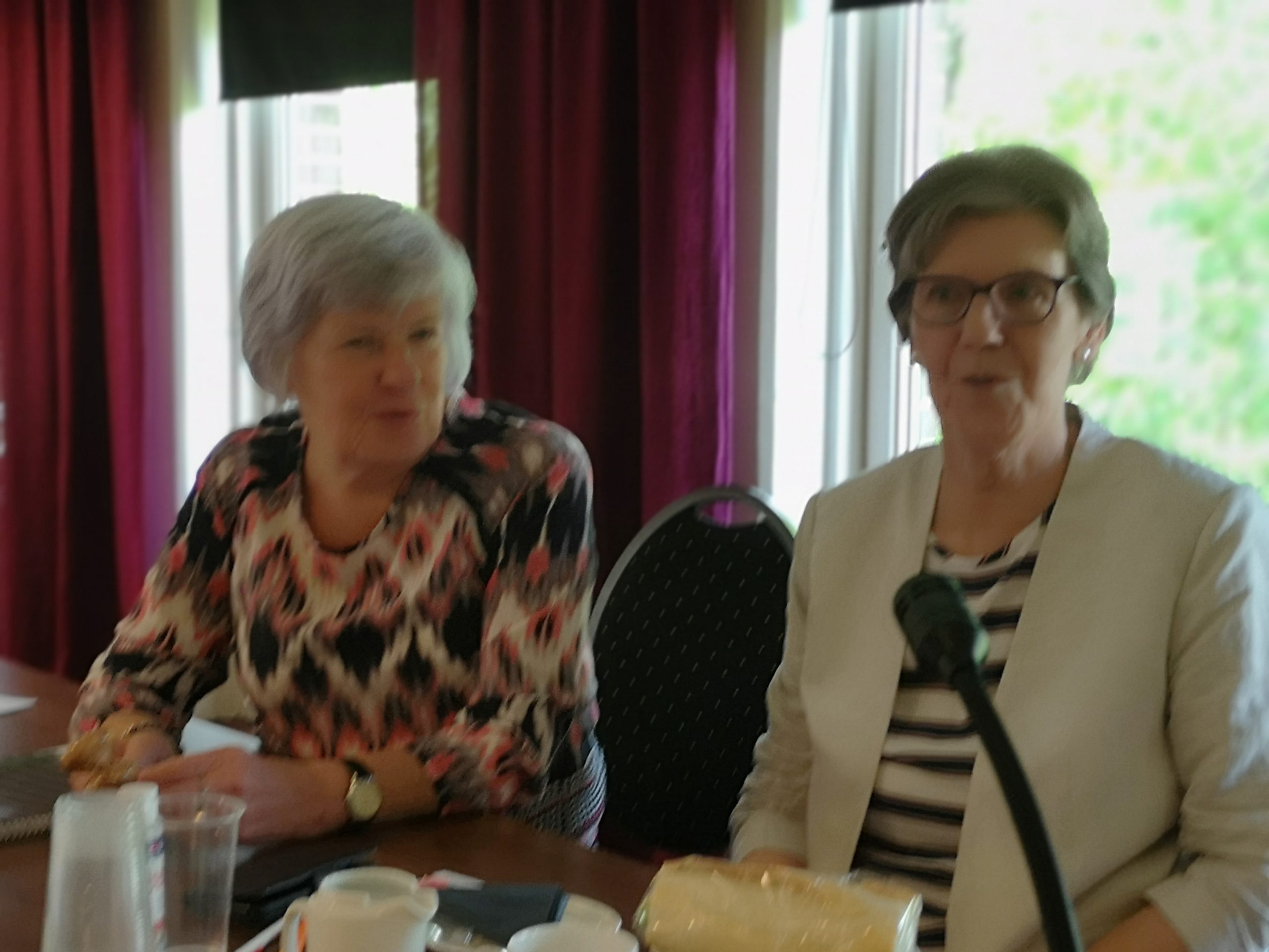 6.a Årsmöte – Ingrid sekreterare och Solveig ordförande vid mötet