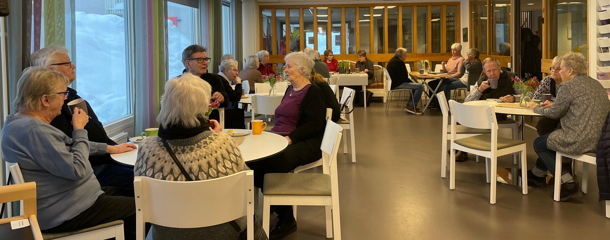 Cafégäster på Sjuan den 23 jan