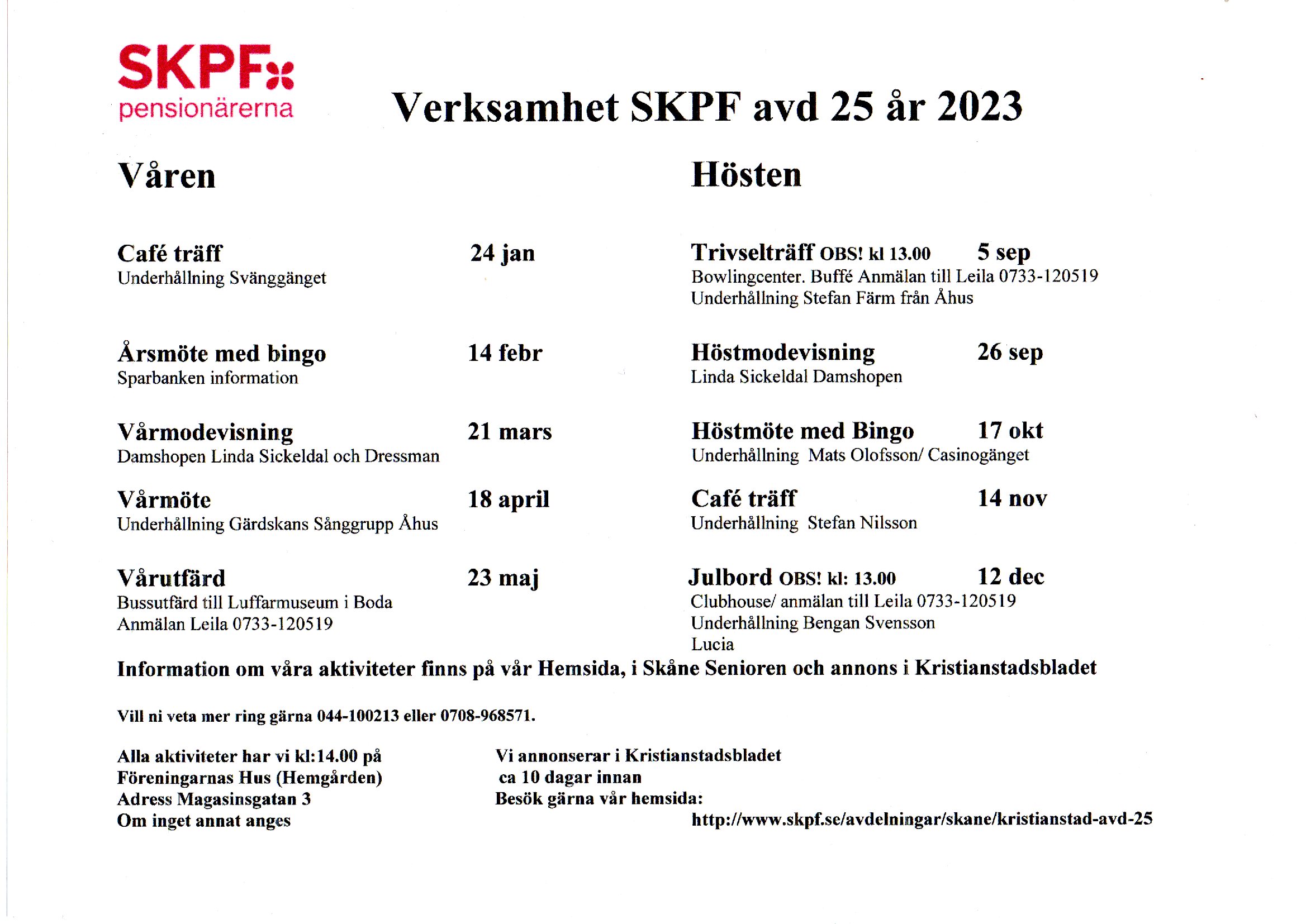 Verksamhet 2023