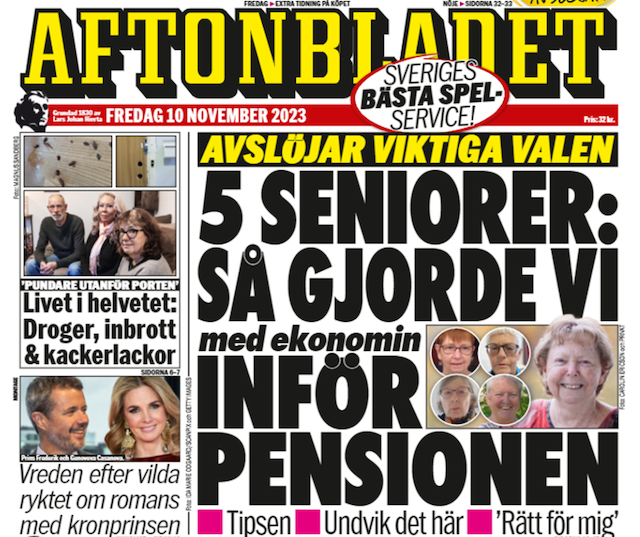 Aftonbladet-SKPF-medlemmar-om-pension-förstasida