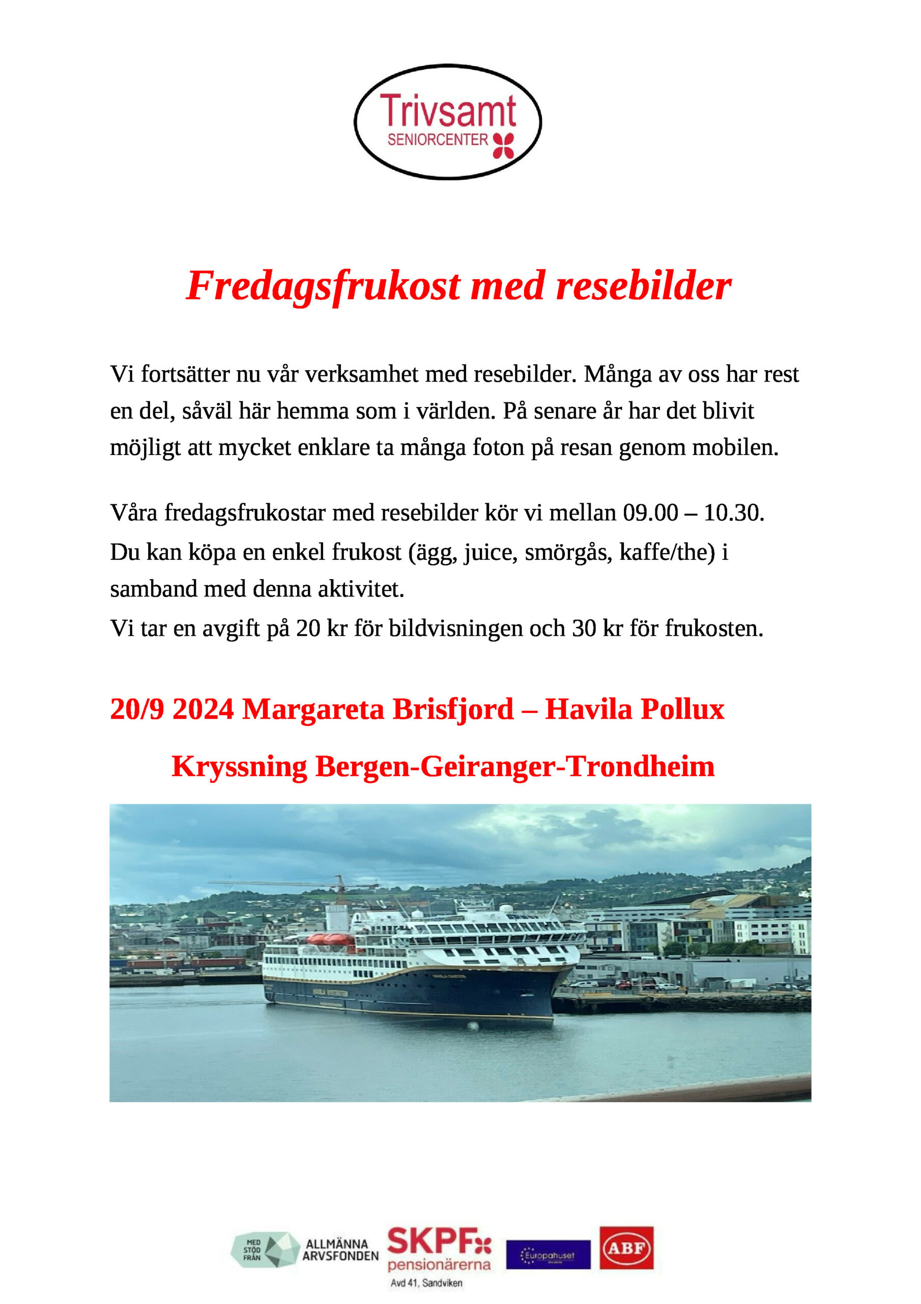 Havila Pollux fredagsfrukost