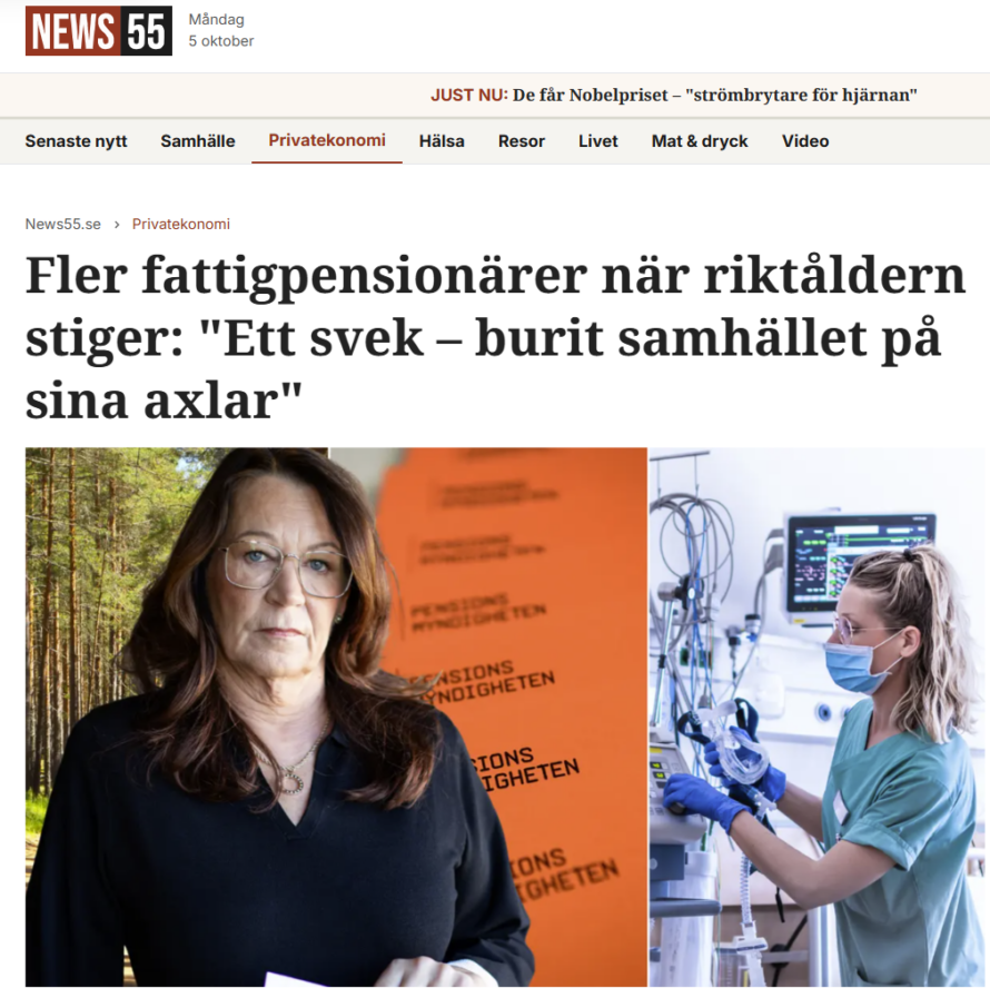 Höjd riktålder kan öka den ekonomiska utsattheten